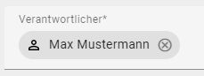 Dieser Screenshot zeigt das Pflichtattribut "Verantwortlicher".