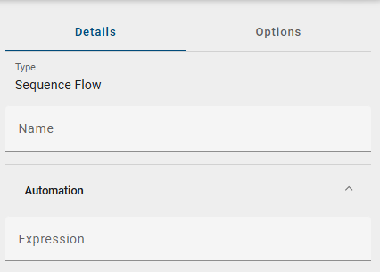 This screenshot shows the attribute "Expression" within the details of BIC Process Design.