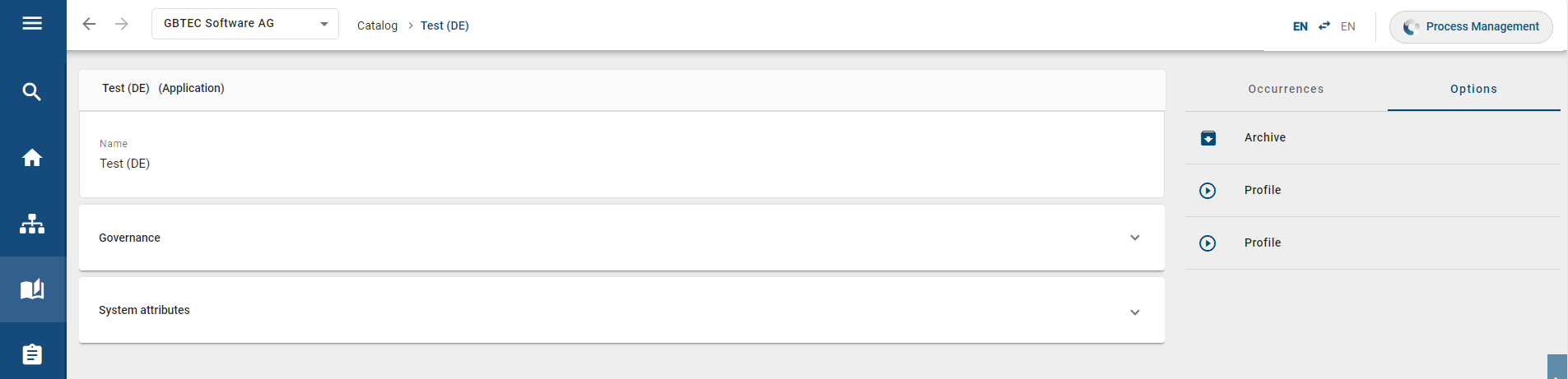 Here, a catalog entry is displayed, which was shown as a search result and clicked.