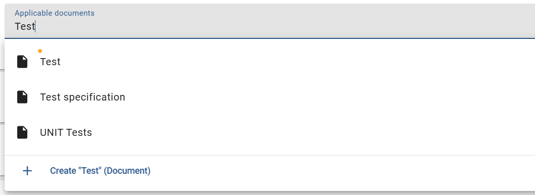 The Screenshot shows suggestions for existing catalog items.