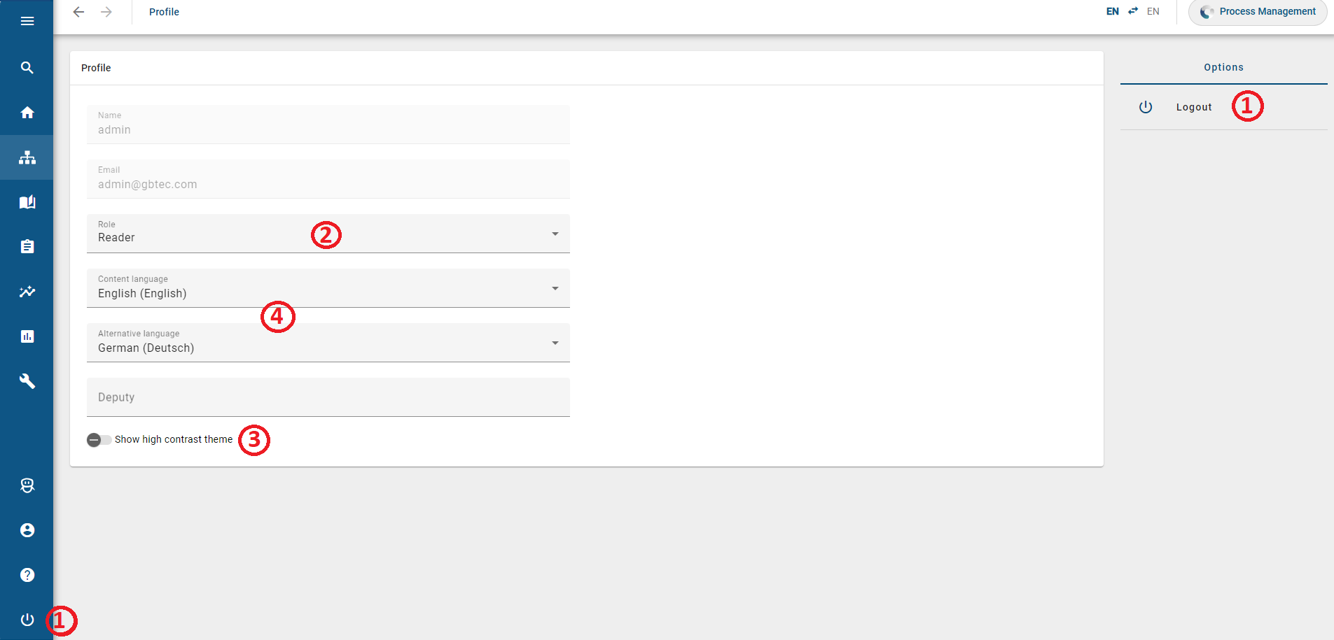 Here, the profile is displayed in the new user interface.
