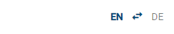 The screenshot shows the change of content and alternative language in the header.