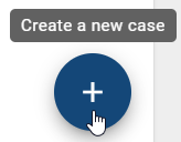 This screenshot shows the function to create a new case within the case list.